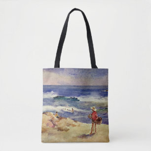 Tote Bag Sorolla - Garçon sur le sable