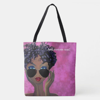 Tote Bag Sororité Rose Art Noir