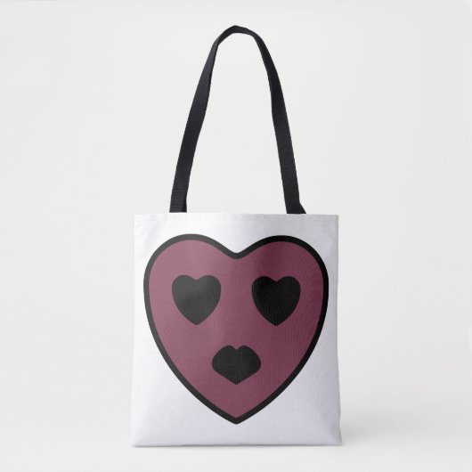 Tote Bag Sortie visage coeur (Devant)