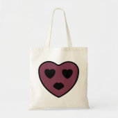Tote Bag Sortie visage coeur (Devant)
