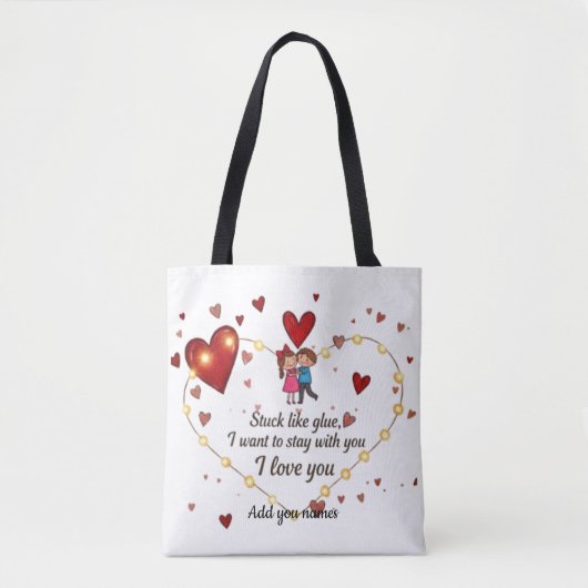 Tote Bag Sortilège d'amour romantique mignon (Devant)