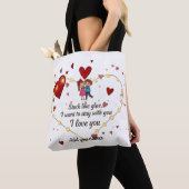 Tote Bag Sortilège d'amour romantique mignon (De près)