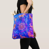 Tote Bag Sortir avec style avec ce bleu + violet (De près)