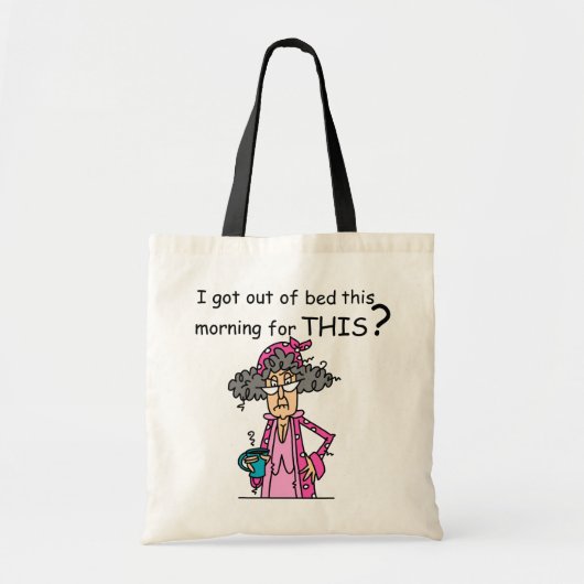 Tote Bag Sortir de l'humour de lit (Devant)