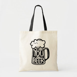 Tote Bag Souhaitez Que Vous Étiez Typographie De La Bière
