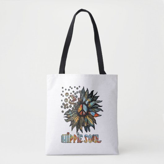 Tote Bag Soul hippie vintage (Devant)