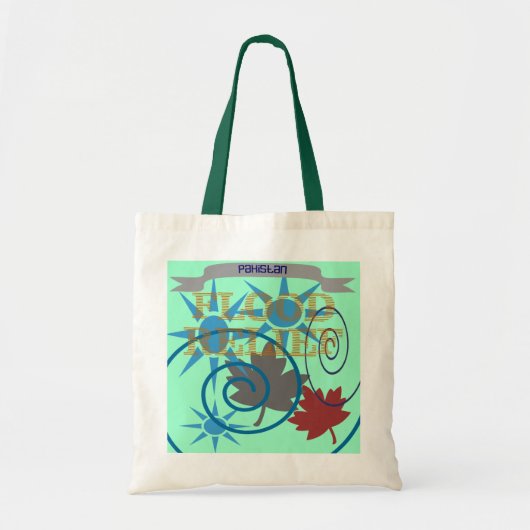 Tote Bag Soulagement d'inondation du Pakistan - option (Devant)