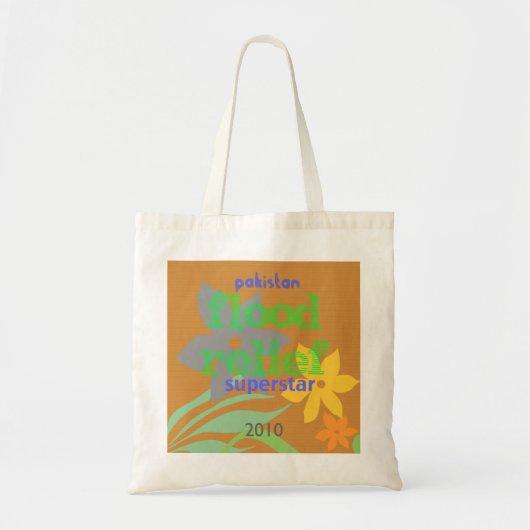 Tote Bag Soulagement d'inondation du Pakistan - option (Devant)