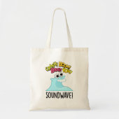 Tote Bag Sound Wave Funny Ocean Pun (Devant)