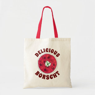 Tote Bag Soupe de betterave rouge Borscht Europe de l'Est