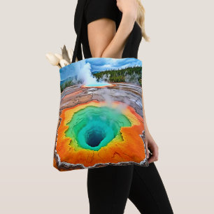 Tote Bag Source chaude vibrante : l'art merveilleux de la T