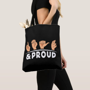 Tote Bag Sourds Et Fiers Sourds Sourds Doigts Orthographe