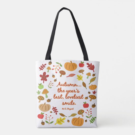 Tote Bag Sourire d'automne (Dos)