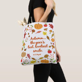 Tote Bag Sourire d'automne (De près)
