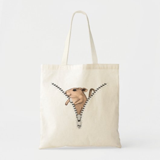 Tote Bag Souris à fermeture éclair (Devant)
