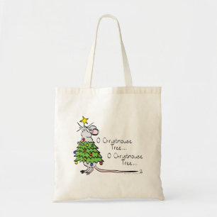 Tote Bag Souris Arbre de Noël Funny Enfants