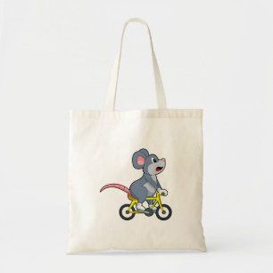 Tote Bag Souris avec vélo