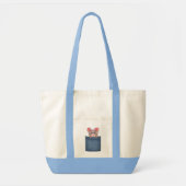 Tote Bag Souris dans la poche (Devant)