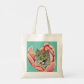 Tote Bag Souris dans un tableau de tulipe (Dos)