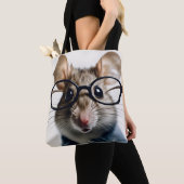 Tote Bag Souris de champ Portant des lunettes (De près)