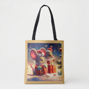 Tote Bag Souris de Noël 3