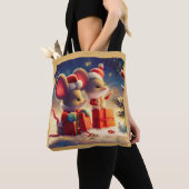 Tote Bag Souris de Noël 3 (De près)