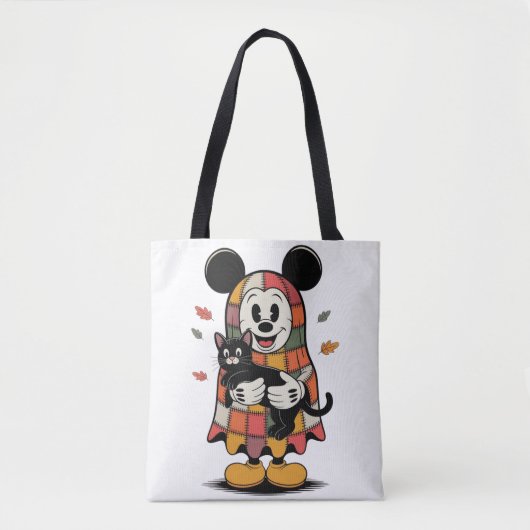 Tote Bag Souris et chat d'automne (Devant)