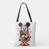 Tote Bag Souris et chat d'automne (Dos)