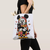 Tote Bag Souris et chat d'automne (De près)