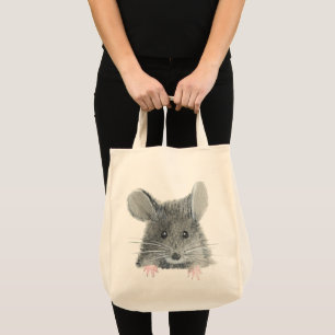 Tote Bag Souris gris