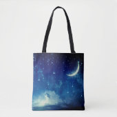 Tote Bag "Sous la lune bleue" (Devant)