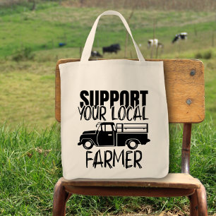 Tote Bag Soutenez votre camion agricole local