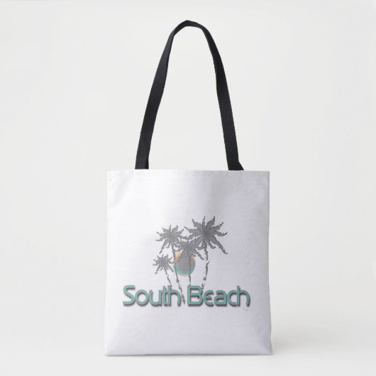 Tote Bag South Beach Miami, FL, Tropical, Cool (Devant)