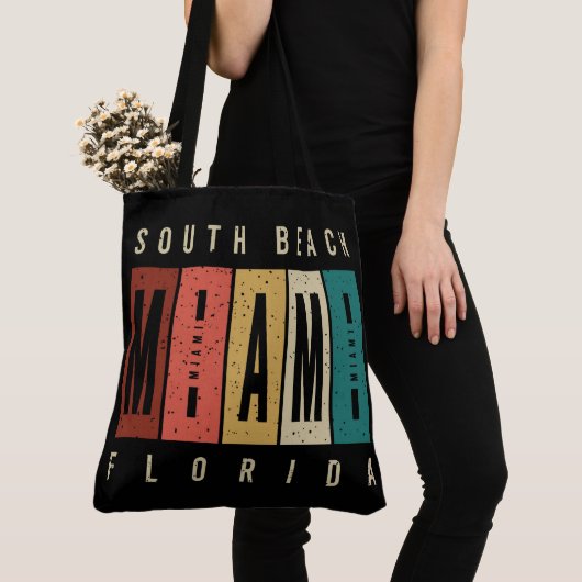 Tote Bag South Beach Miami Floride (De près)