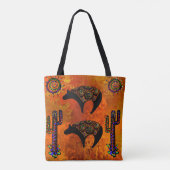 Tote Bag Southwestern Bear Art (Dos)