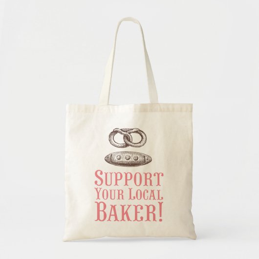 Tote Bag Soutien à votre Baker Fourre-tout local (Devant)