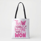 TOTE BAG SOUTIEN AU CANCER DU SEIN ET SENSIBILISATION (Devant)