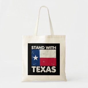 Tote Bag Soutien au Texas Je suis avec le drapeau texan du