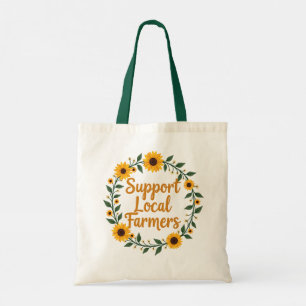 Tote Bag Soutien aux agriculteurs locaux Conception de la c