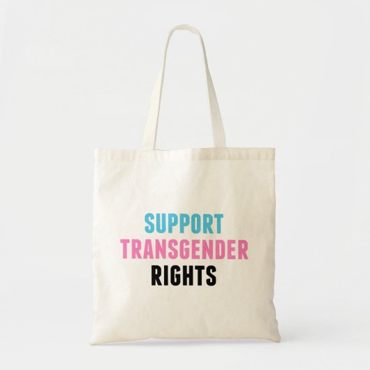 Tote Bag Soutien aux droits transgenres (Devant)
