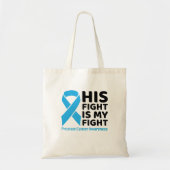 Tote Bag Soutien contre le cancer de la prostate - Sa lutte (Devant)