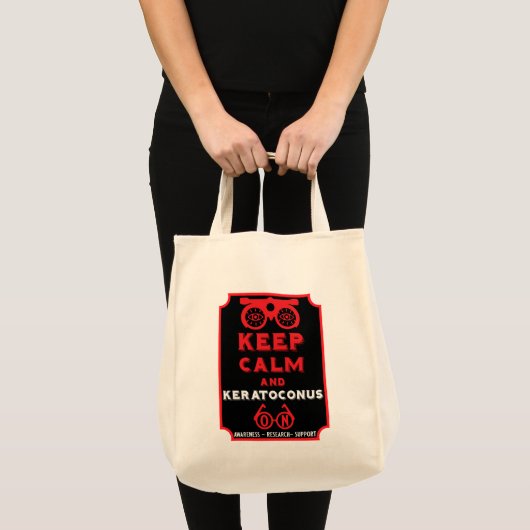 Tote Bag Soutien Et Sensibilisation À Keratoconus (Devant (produit))