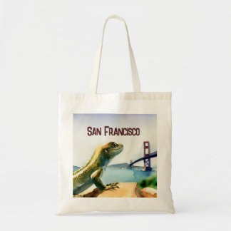 Tote Bag Souvenir de San Francisco Lizard Golden Gate