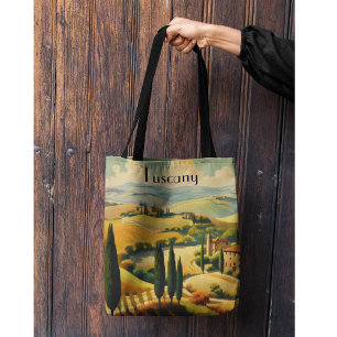 Tote Bag Souvenir de vacances de la campagne toscane en Ita