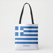 Tote Bag Souvenir drapeau de la Grèce (Devant)
