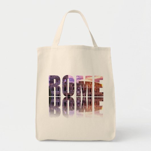 Tote Bag souvenir texte Rome (Devant)