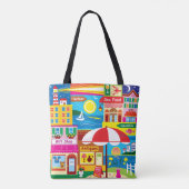 Tote Bag Souvenirs de bord de mer (Dos)