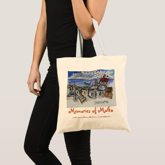 Tote Bag Souvenirs de Malte (Devant (produit))