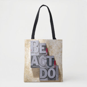 Tote Bag Soyez, agissez, font