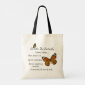 Tote Bag Soyez comme la version papillon Fourre-tout Monarc (Dos)